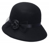 Widok: Filcowy kapelusz Vanessa z lat 20. XX wieku