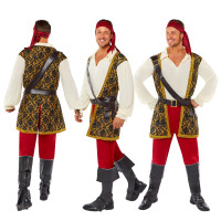 Oversigt: Sørøver pirat Deluxe kostume til mænd