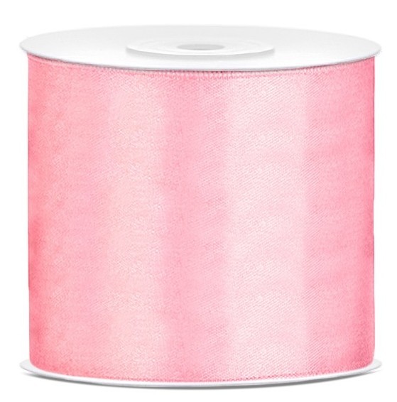 25m ribbon in pink satin