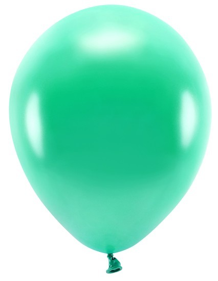 100 Eco metallic Ballons smaragdgrün 30cm
