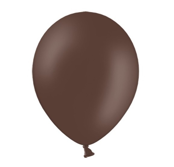 100 balonów lateksowych kakao brązowy 13 cm