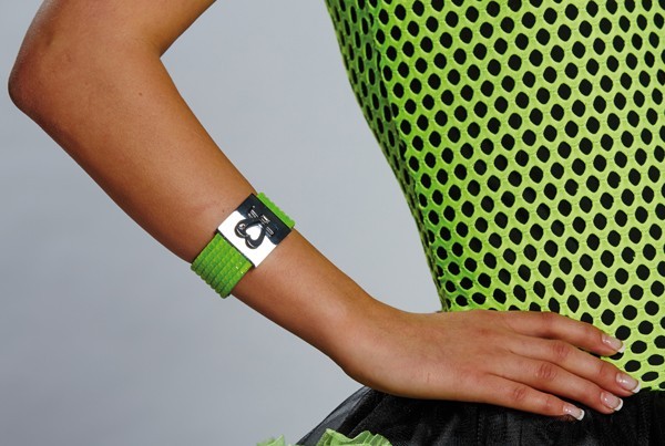 Verstellbares Neon Armband In Grün