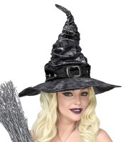 Vista previa: Sombrero de bruja negro Xantha