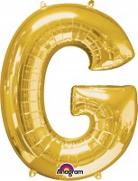 Buchstaben Folienballon G gold 81cm