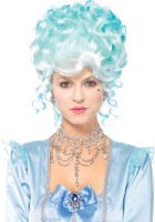 Preview: Light blue baroque wig Romina