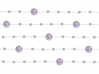 Preview: 5 pearl garlands Sissi lilac 1.3m