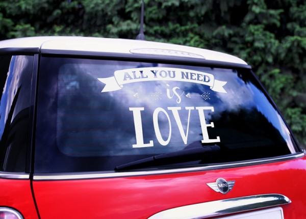 All you need is love bumper sticker 3