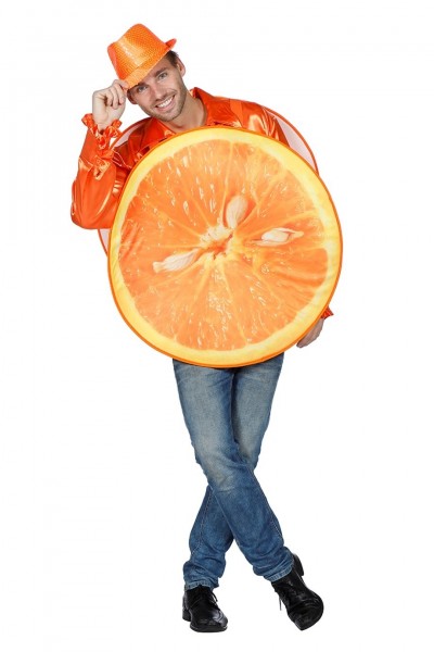 Costume orange frais pour lui et elle