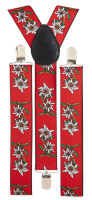 Preview: Red edelweiss suspenders