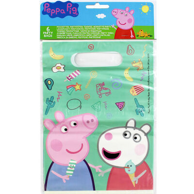 6 borse regalo Peppa Pig
