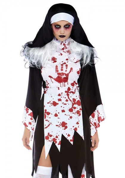 Killer nun horror kostume for kvinder
