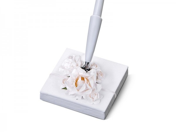 Stifthalter White Rose 16cm 2