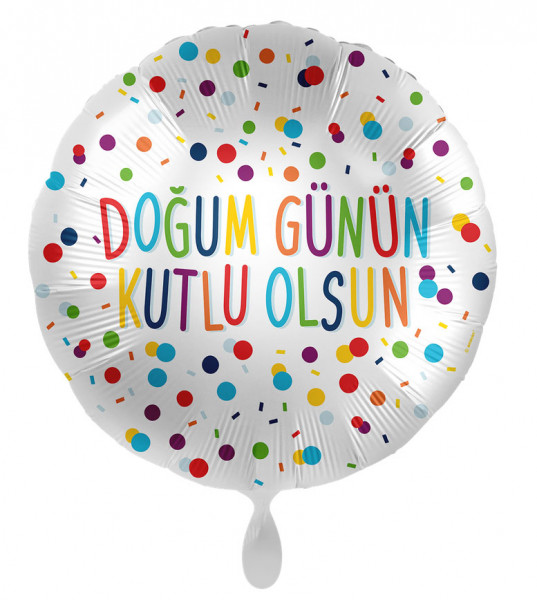 Confetti Birthday Folienballon TR 43cm
