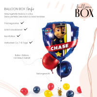 Vorschau: XL Heliumballon in der Box 3-teiliges Set Paw Patrol Chase