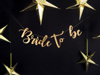 Vorschau: Goldene Bride to be Girlande 80cm
