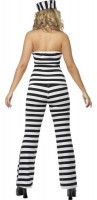 Preview: Striped prison ladies costume