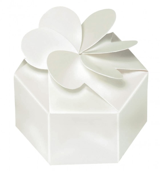 12 Weiße Geschenkboxen Perla