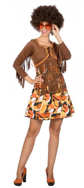 Hippie fringed dress Flora for women