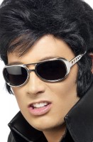 Silber Elvis Brille