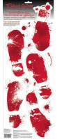 8 Bloody Party Fußspuren Sticker