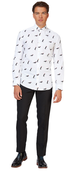 Camisa OppoSuits Christmas Penguins