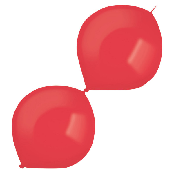 50 balonów girlandowych czerwonych 30cm