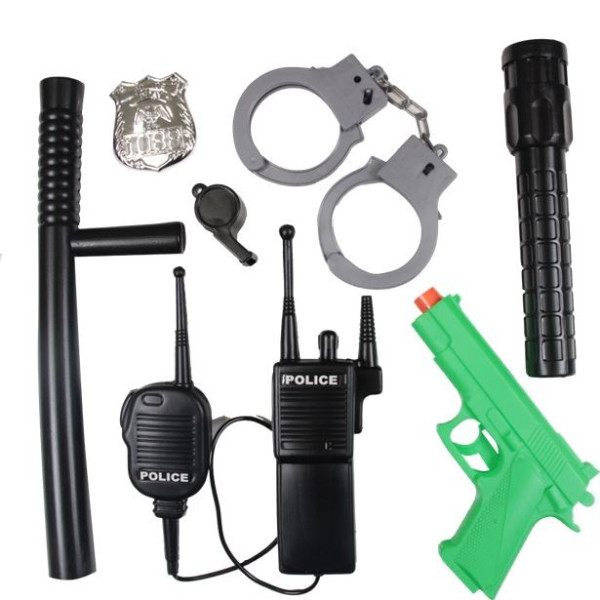 Police accessories set 7 pieces