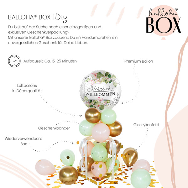 Balloha Geschenkbox DIY Herzlich Willkommen XL 3