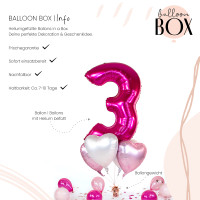 Vorschau: Ballongruß in der Box 5er Set Pink 3