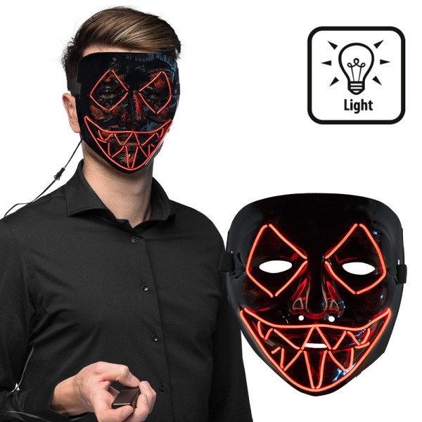 Czerwona maska zabójcy LED