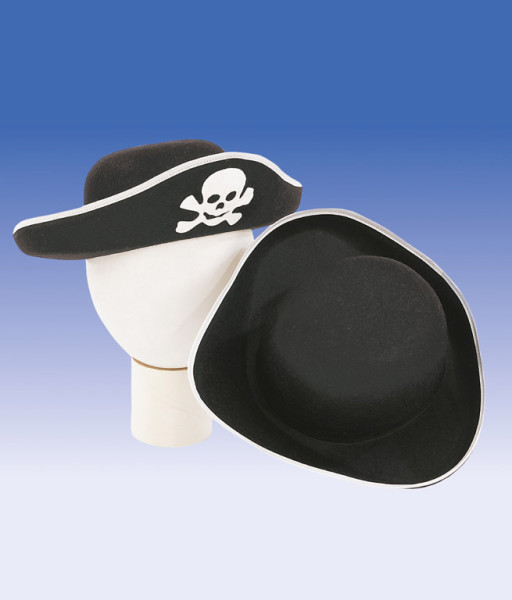 Sombrero pirata infantil negro