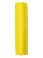 Organza fabric Julie yellow 9m x 16cm