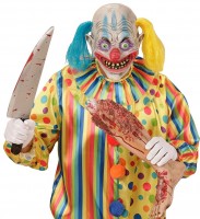 Vorschau: Psycho Clown Leo Mit Haaren Maske