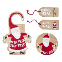 Snowy Santa is coming decoration set