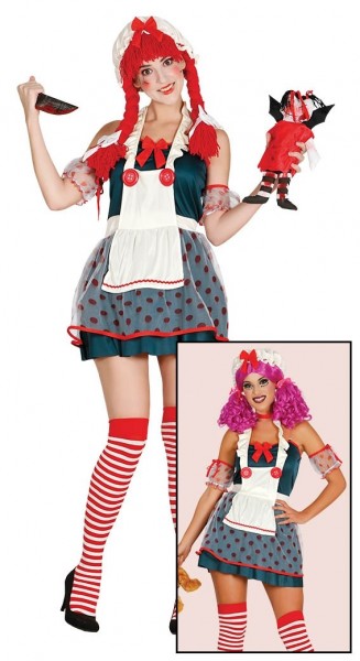 Freaky horror doll ladies costume