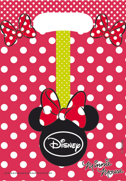 6 sacchetti regalo mondo Minnie Mouse Sparkling Jewel