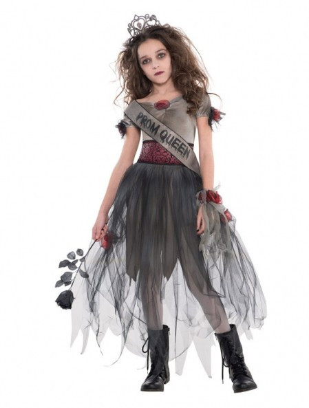 Prom Night Queen Zombie-kostuum voor kinderen