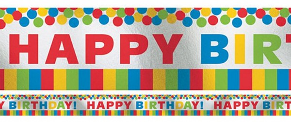 Happy Birthday regenboog banner 7,6m