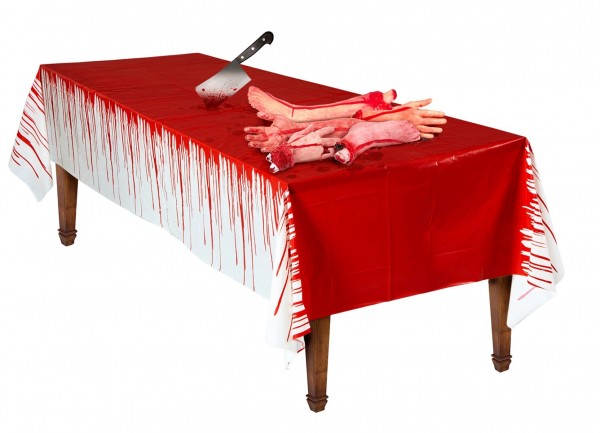 Mantel de cena de sangre asesina 137 x 275 cm 2