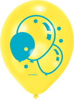 Oversigt: 6 ballon karneval balloner 23 cm