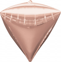 Diamondz Folienballon roségold 38 x 43cm