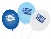 9 græske latexballoner