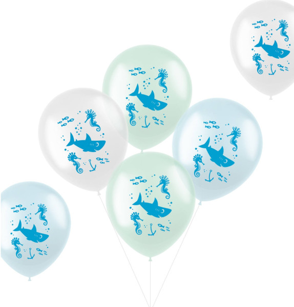 6 Unterwasser Freunde Luftballons 33cm