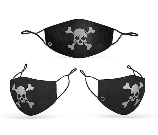 Bocca naso maschera pirata per adulti