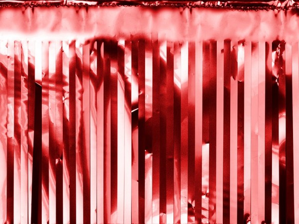 Firanka lśniąca czerwona 90 x 250 cm