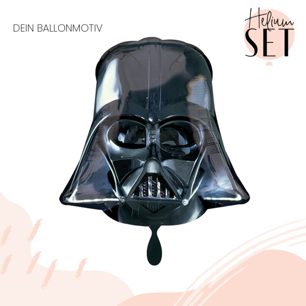 Darth Vader Ballonbouquet-Set mit Heliumbehälter