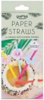 Preview: 16 Tropical heat paper straws