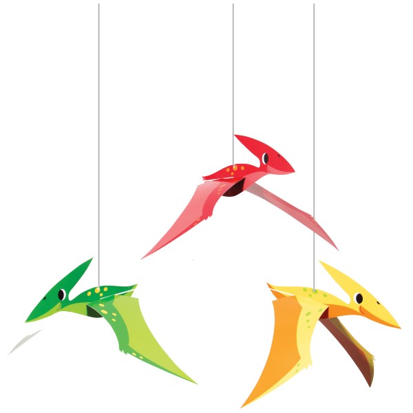 3 Dino children pterosaur hangers