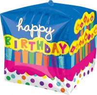 Vorschau: Cubez Ballon Birthday-Cake 38cm