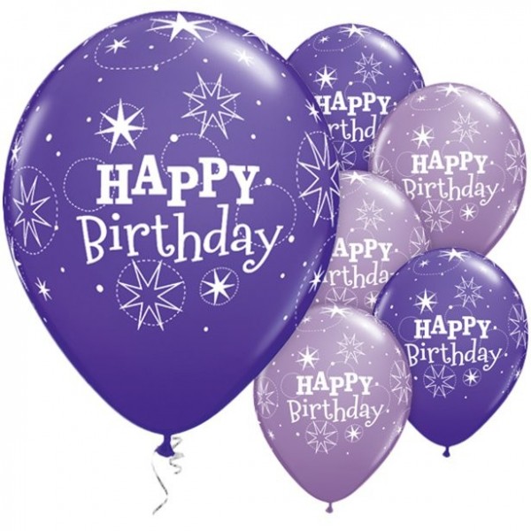 25 globos Feliz cumpleaños Violetta 28cm